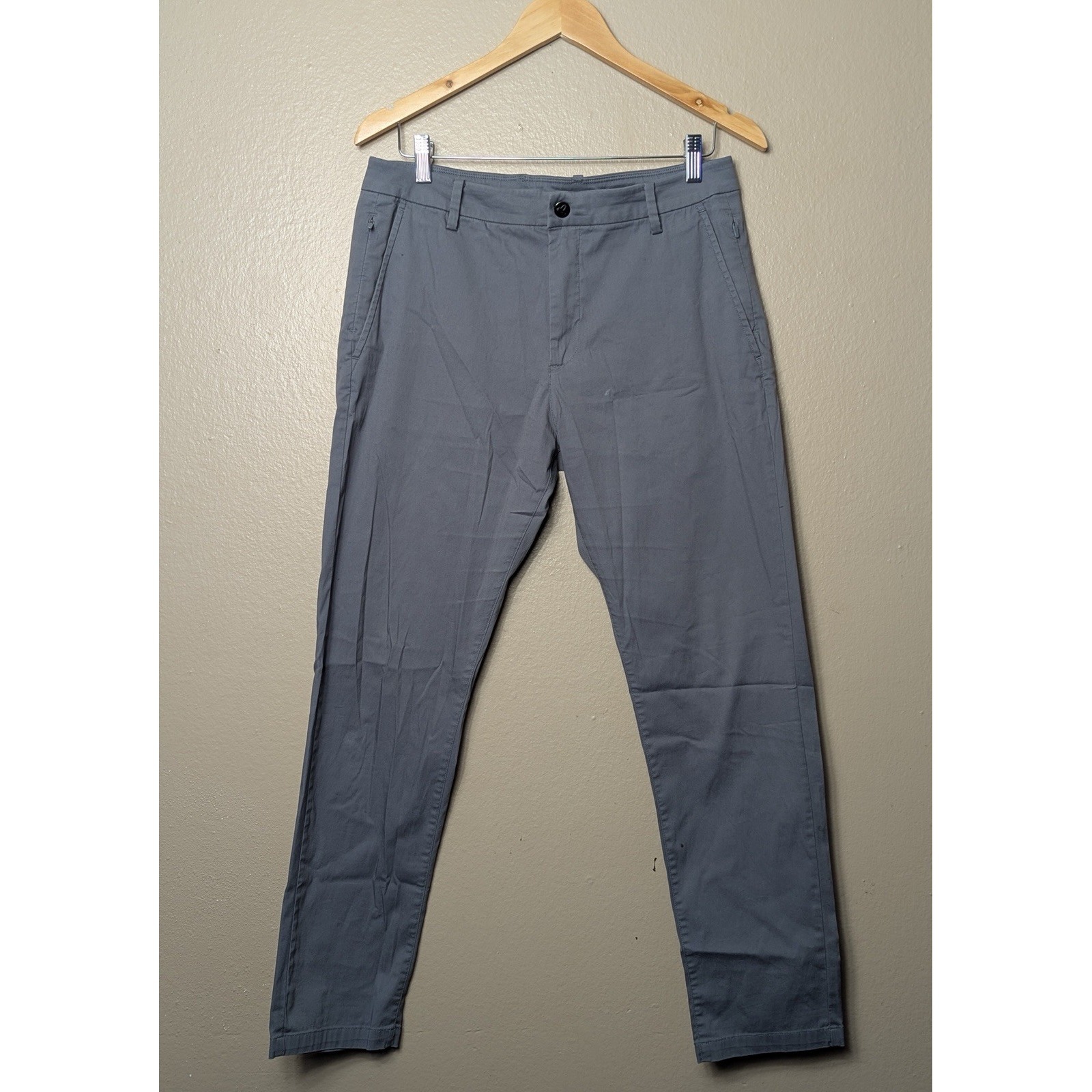 Birddogs Pants 32x30 Gray Stretch Casual Athletic Slim Mens